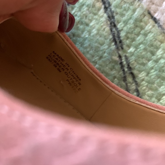 Michael Kors python embroidered rose pink wood chunky heels - Picture 10 of 14